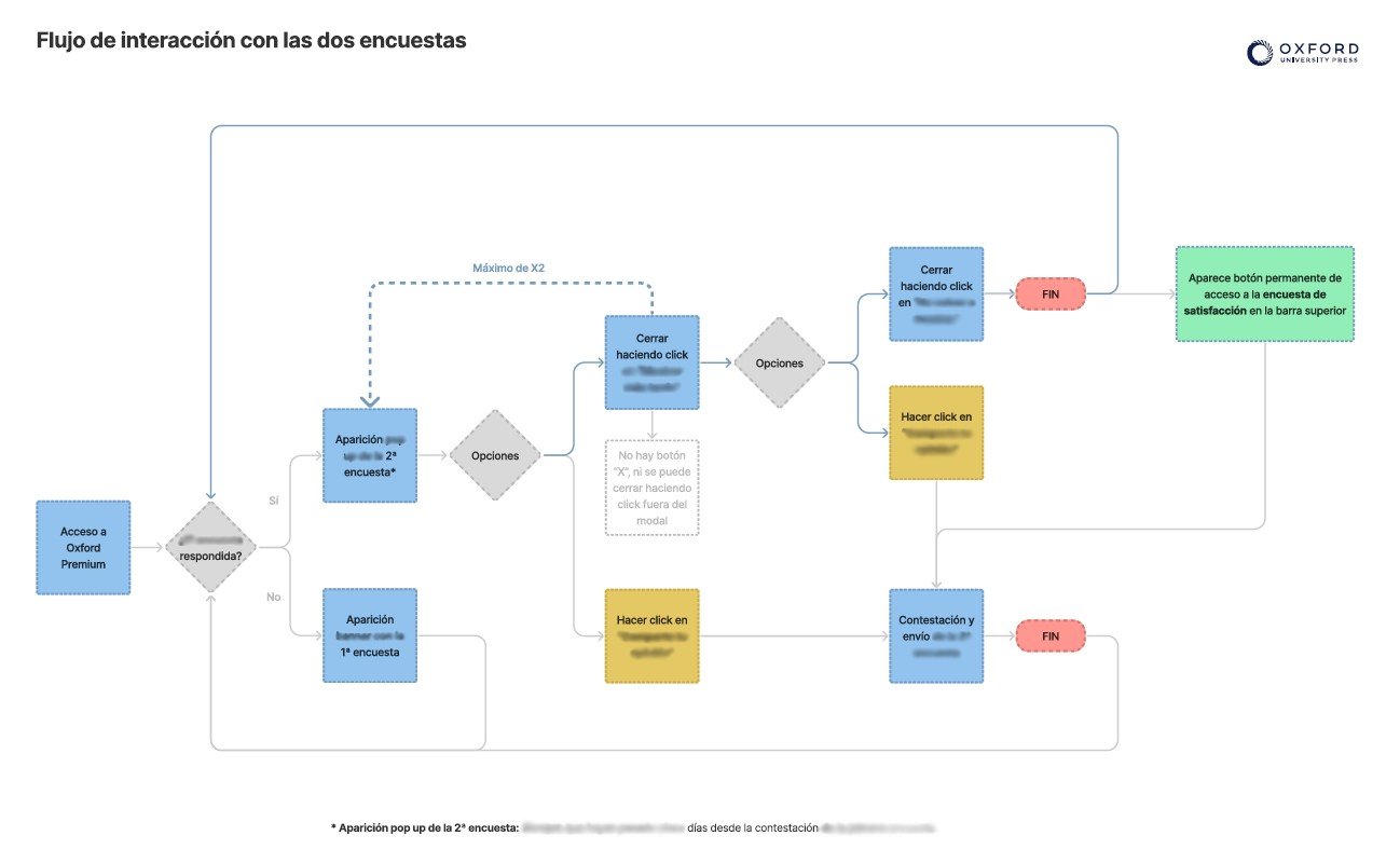 Survey interaction flow diagram