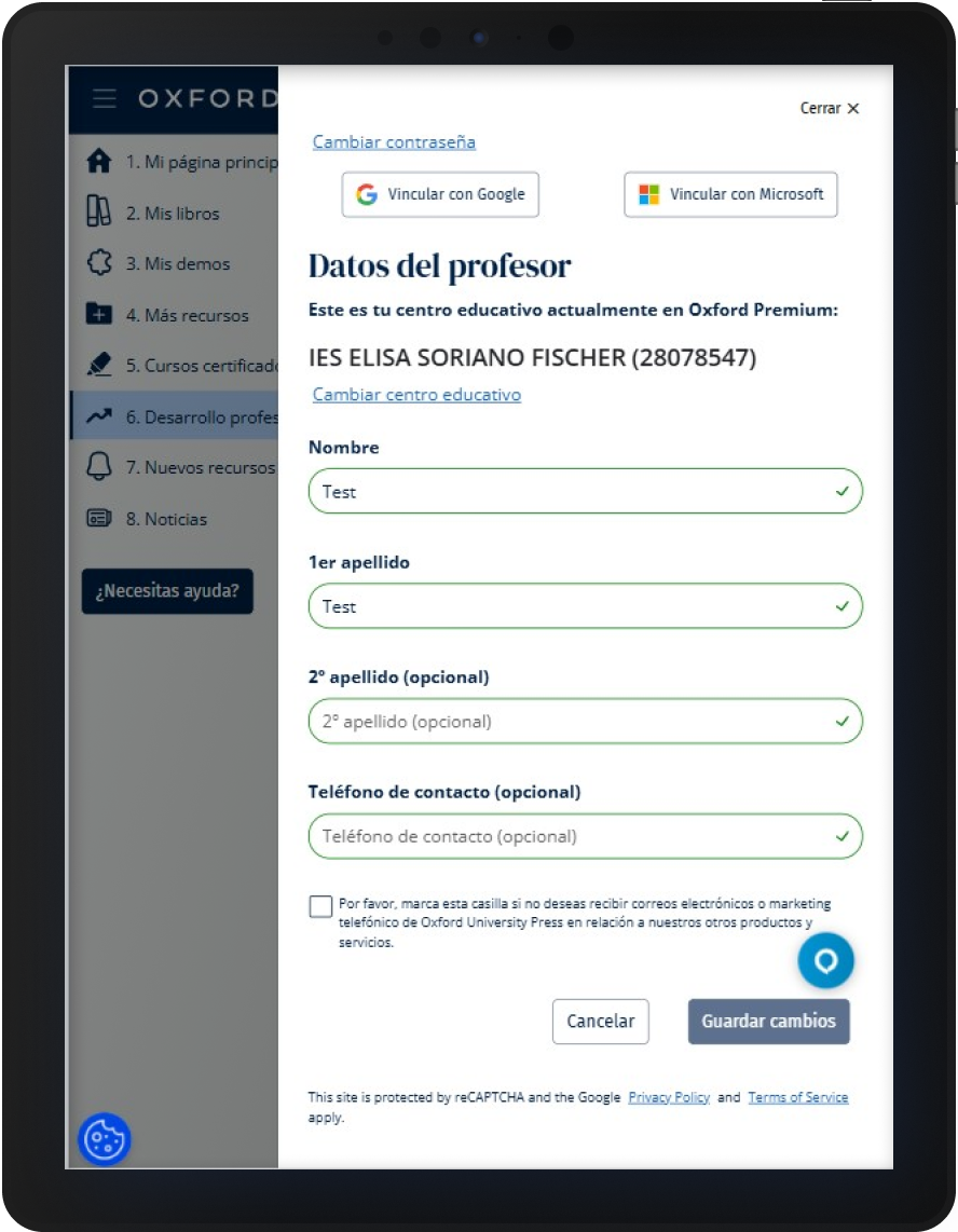 Tablet interface 3